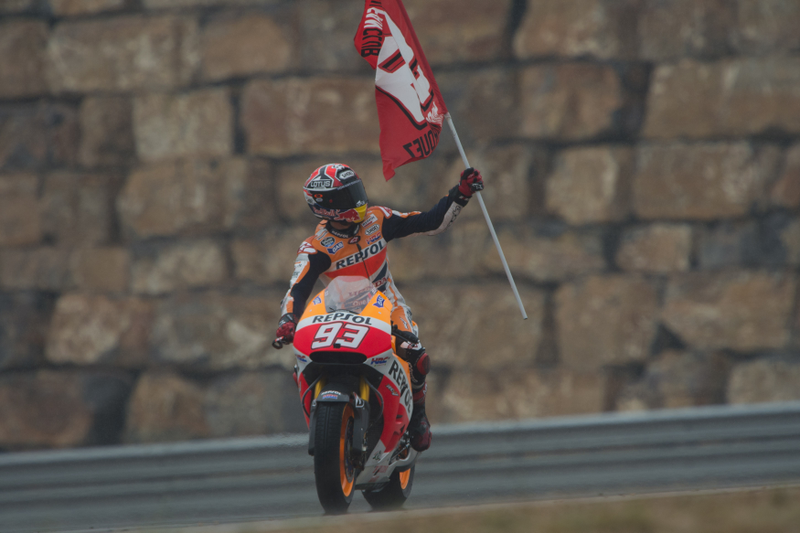 MArquez after winning at Aragon. Photo: Getty Images